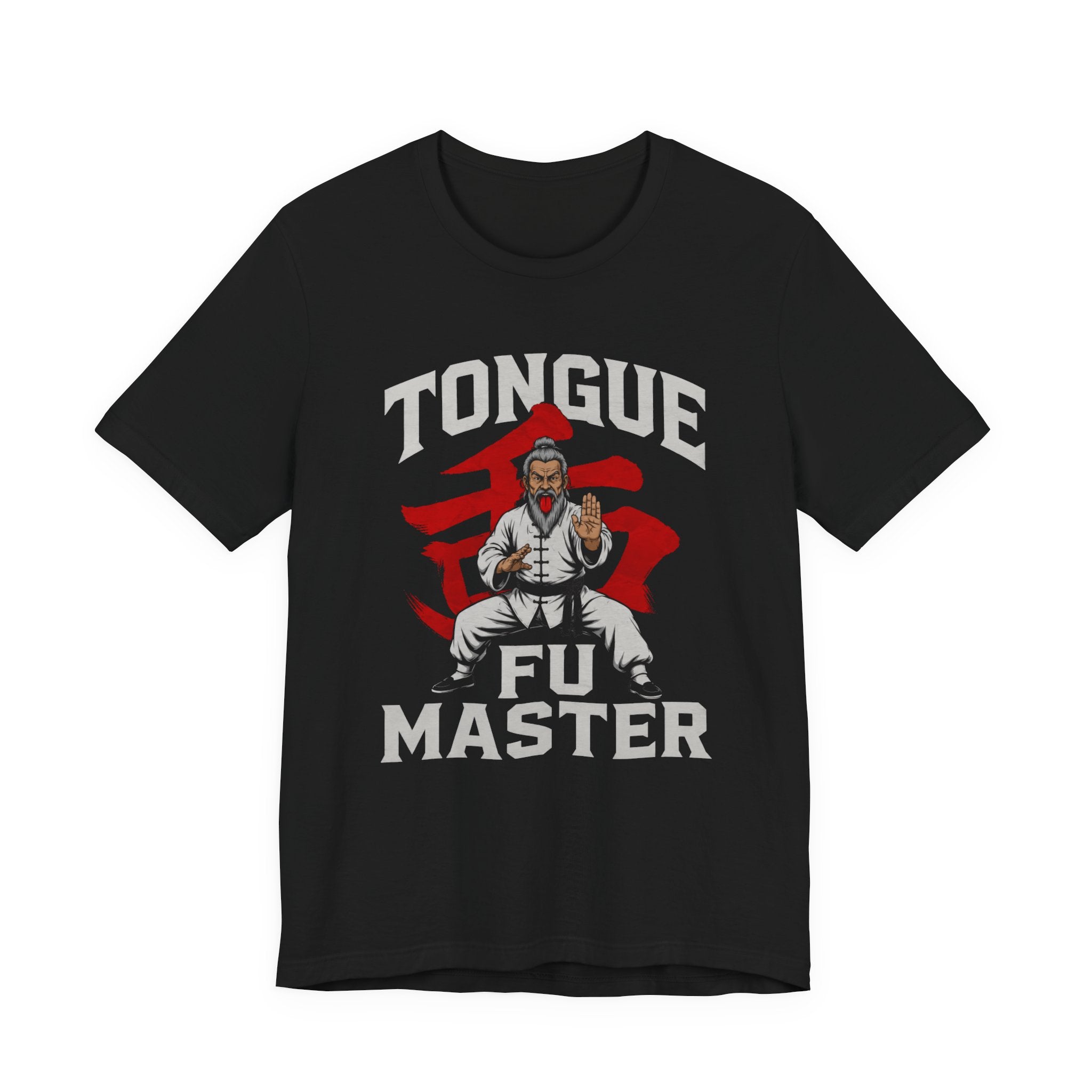 Tongue Fu Master Funny Martial Arts T-Shirt – Edgy Adult Humor Graphic Tee