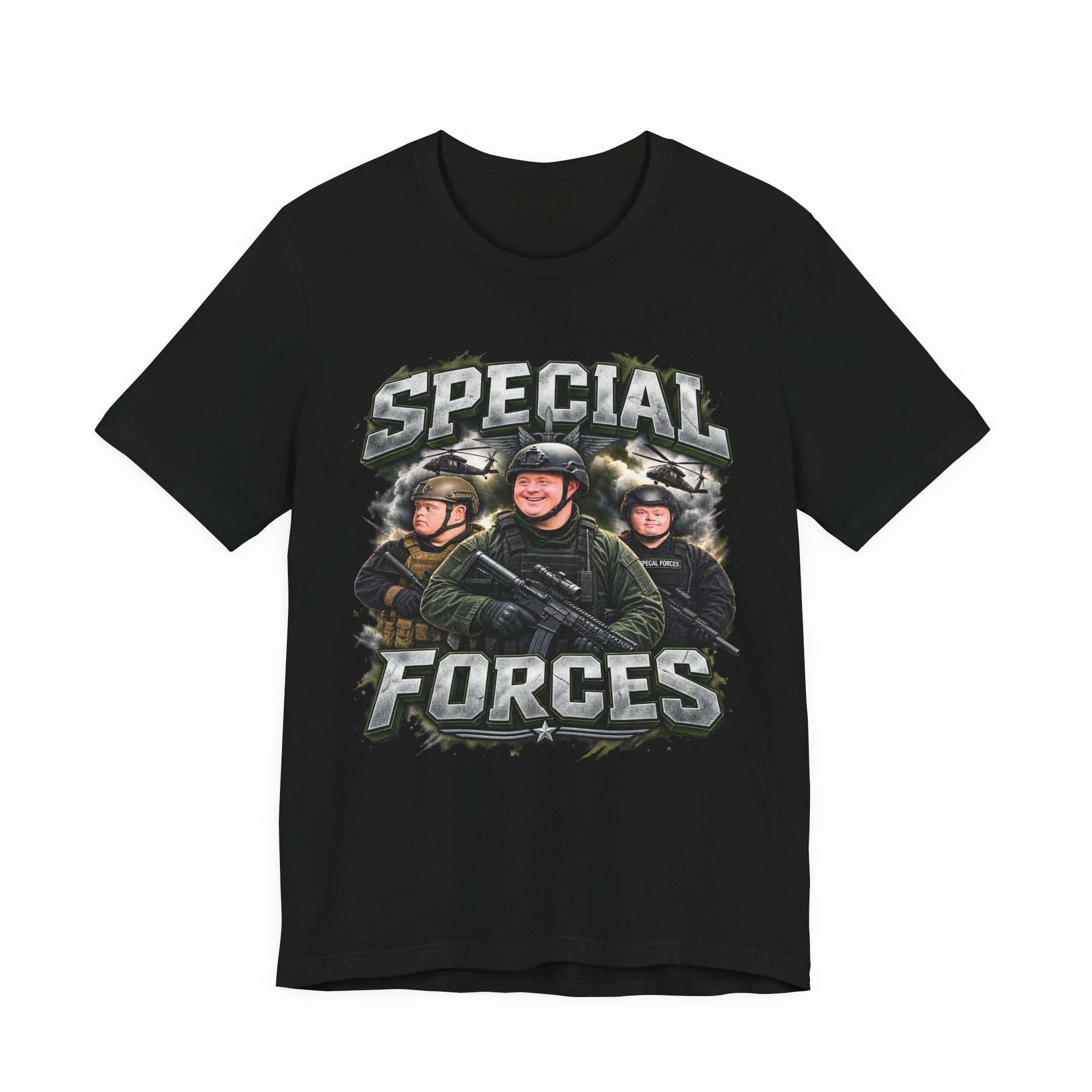 Special Forces Funny Military Graphic T-Shirt – Tactical Parody Humor Tee