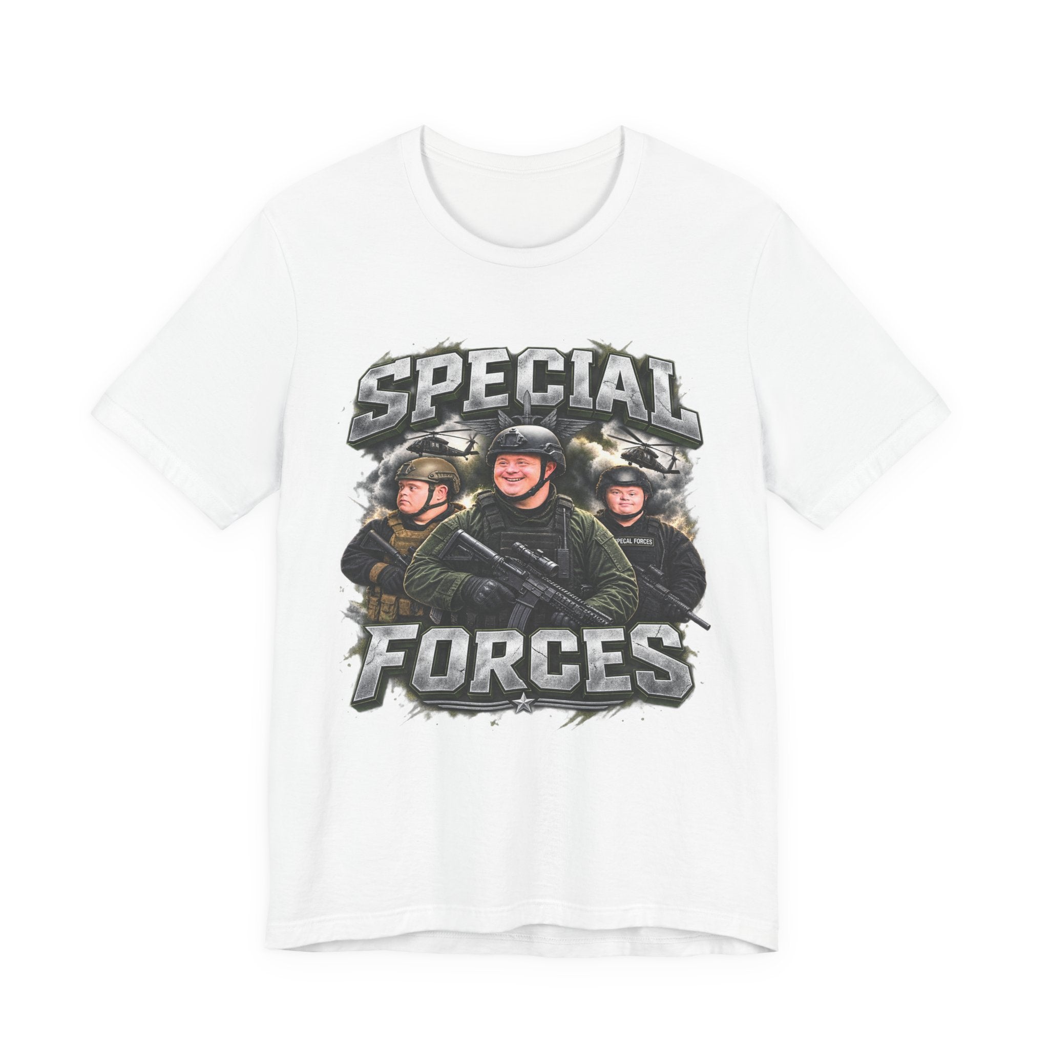 Special Forces Funny Military Graphic T-Shirt – Tactical Parody Humor Tee