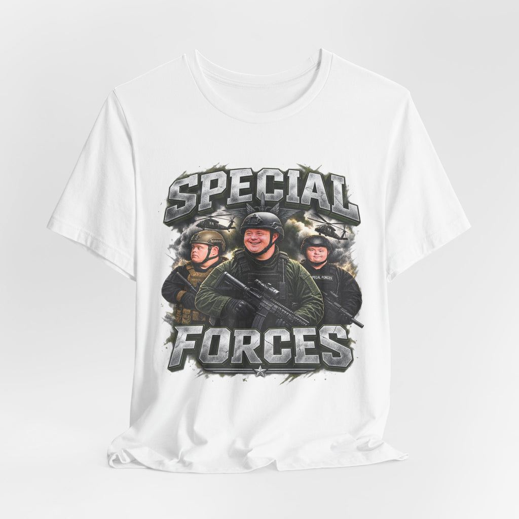 Special Forces Funny Military Graphic T-Shirt – Tactical Parody Humor Tee