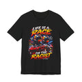 Life Is a Race Funny Racing Graphic T-Shirt – Motorsport Humor Tee