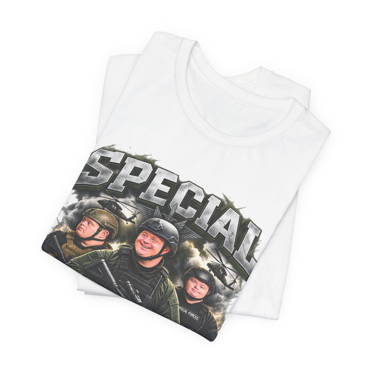 Special Forces Funny Military Graphic T-Shirt – Tactical Parody Humor Tee