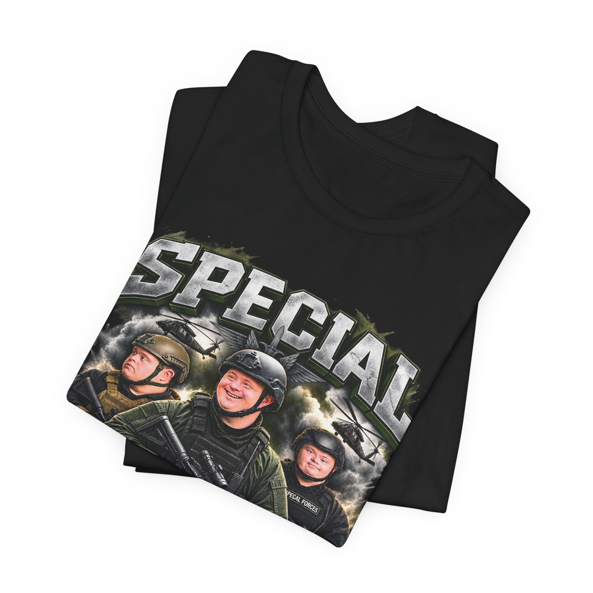 Special Forces Funny Military Graphic T-Shirt – Tactical Parody Humor Tee